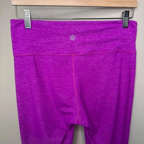 ATHLETA Chaturanga Athletic Capri Tights Leggings Magenta Style# 212387-02 Yoga - Picture 6 of 11